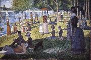 Georges Seurat Island Bowl Sunday Germany oil painting artist